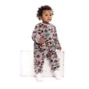 Mickey Mouse Baby and Toddler Christmas Faux Sherpa Top and Joggers Set, 2-Piece